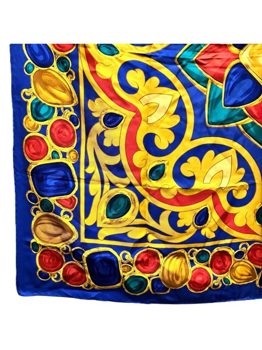 Chanel Scarf Silk Scarves Blue